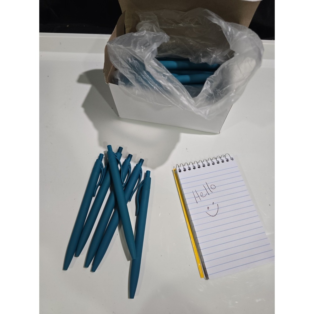 Lot Of 50 Generic Blue-green Black Ink Pen